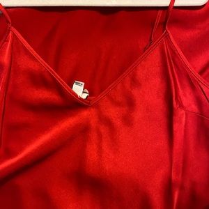 Women’s Slip Dress. Red